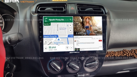 Màn hình DVD Android xe Mitsubishi Mirage 2013 - 2020 | Gotech GT6 New